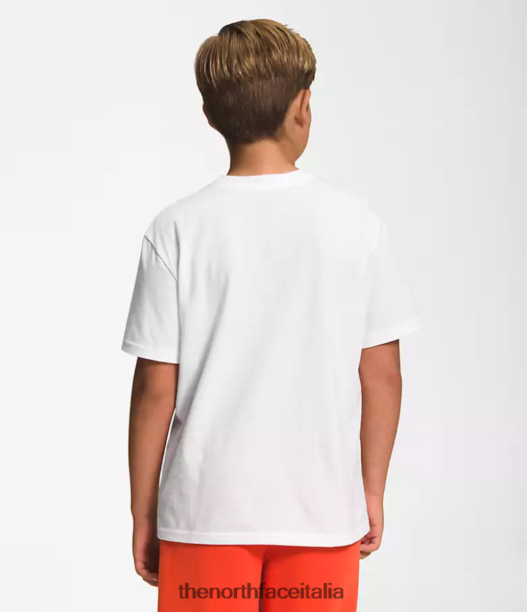 The North Face vestiario 460N8D1058 tnf bianco/vertice oro bambini maglietta grafica a maniche corte