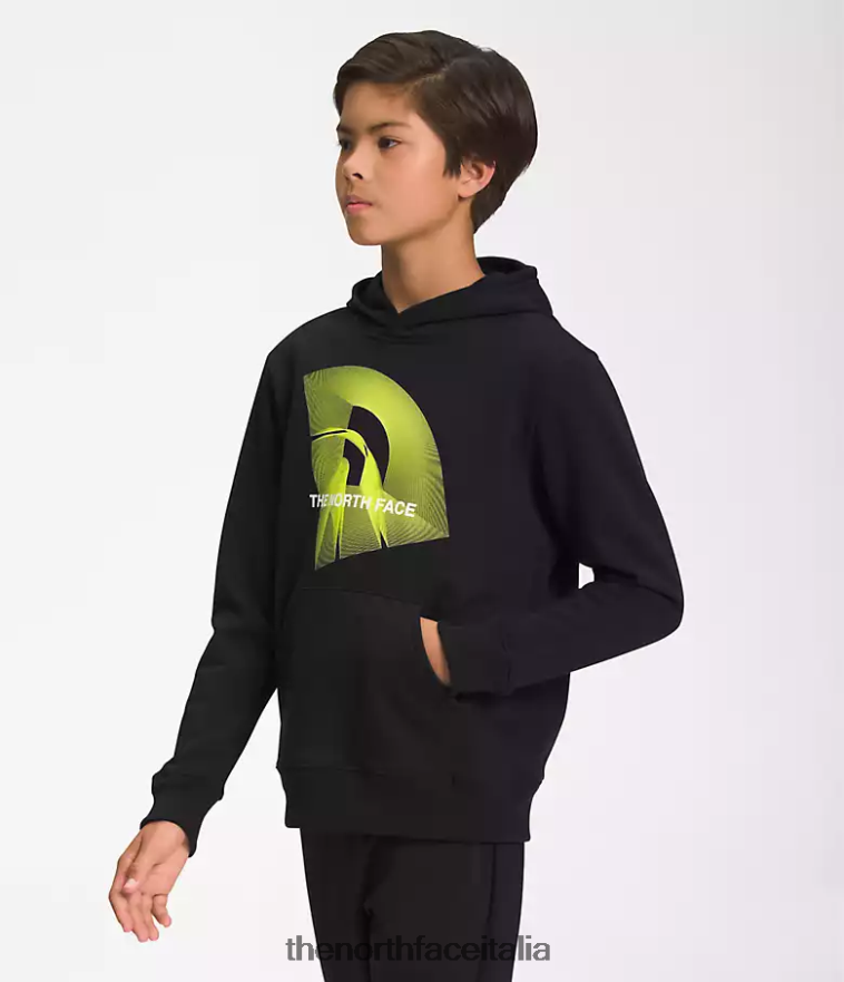The North Face vestiario 460N8D1103 tnf nero/tnf nero/led giallo bambini Felpa con cappuccio in pile da campo