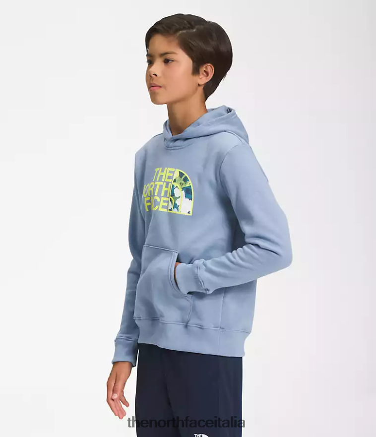 The North Face vestiario 460N8D1104 blu popolare bambini Felpa con cappuccio in pile da campo