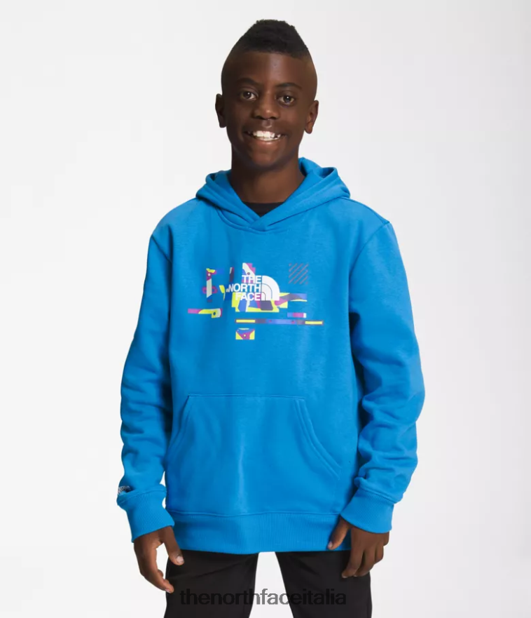 The North Face vestiario 460N8D1106 blu super sonico bambini Felpa con cappuccio in pile da campo