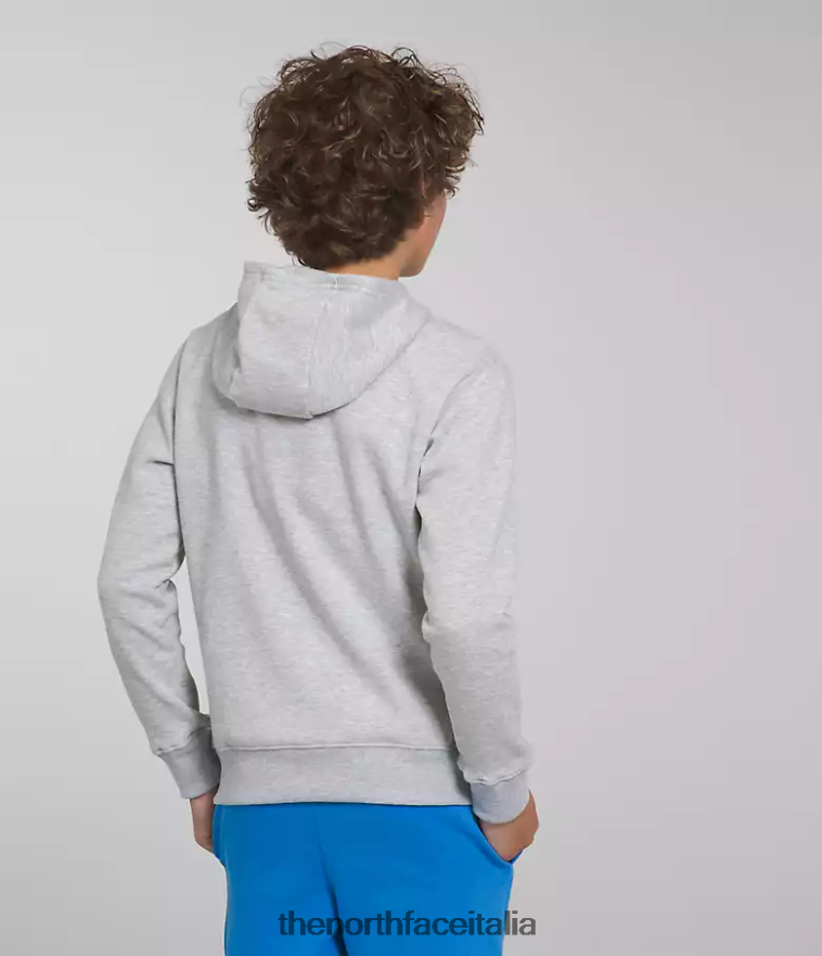 The North Face vestiario 460N8D1108 tnf grigio chiaro erica/blu ottico bambini Felpa con cappuccio in pile da campo