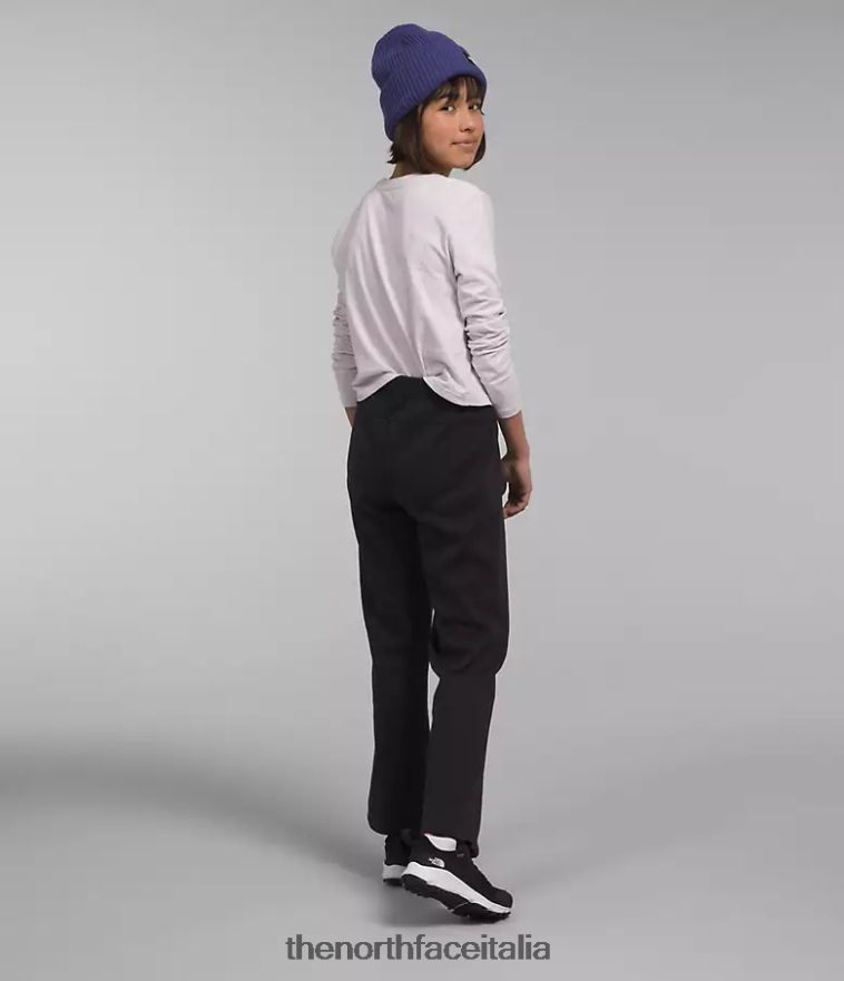 The North Face vestiario 460N8D268 tnf erica nera bambini comodi pantaloni in pile da sogno a gamba larga