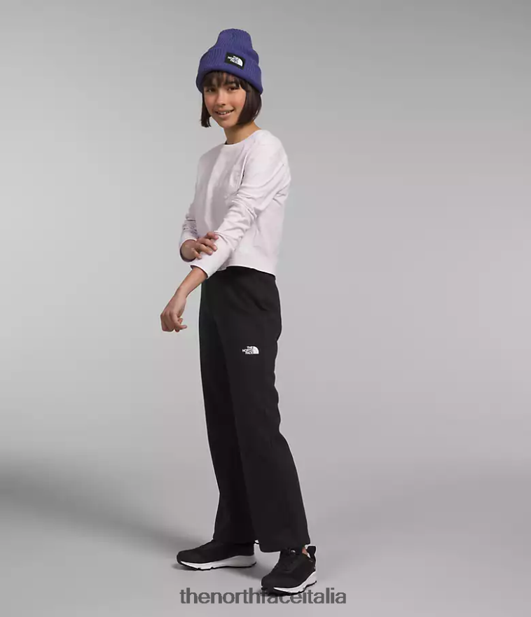 The North Face vestiario 460N8D268 tnf erica nera bambini comodi pantaloni in pile da sogno a gamba larga
