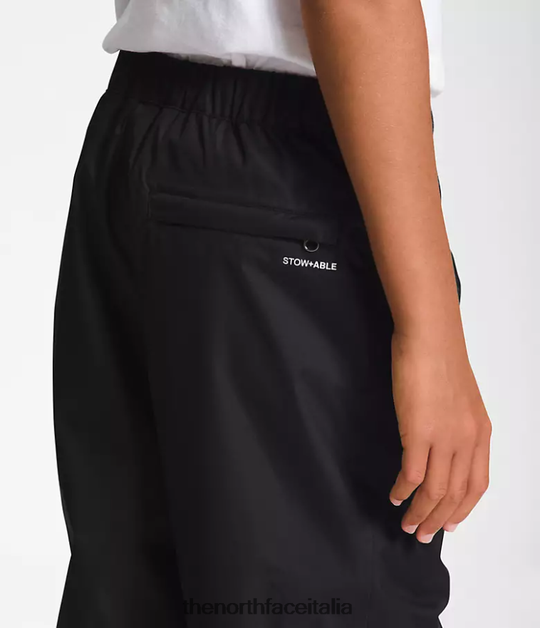The North Face vestiario 460N8D269 grazie nero bambini pantaloni antipioggia antora