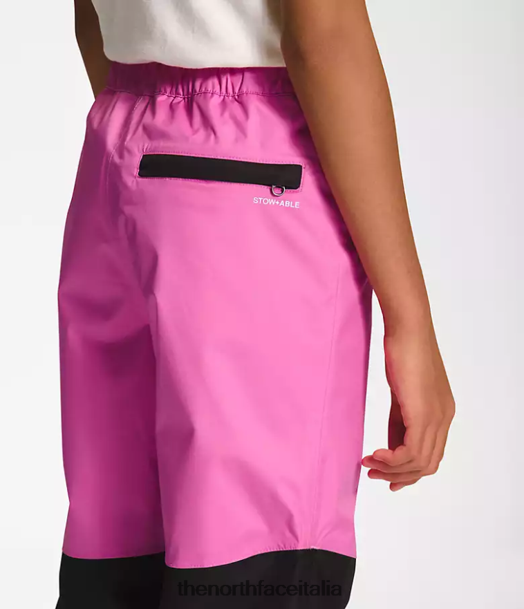 The North Face vestiario 460N8D270 super rosa bambini pantaloni antipioggia antora