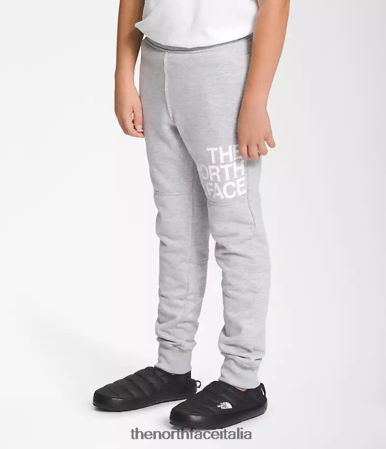The North Face vestiario 460N8D394 tnf grigio erica chiaro bambini pantaloni da jogging in pile da campo