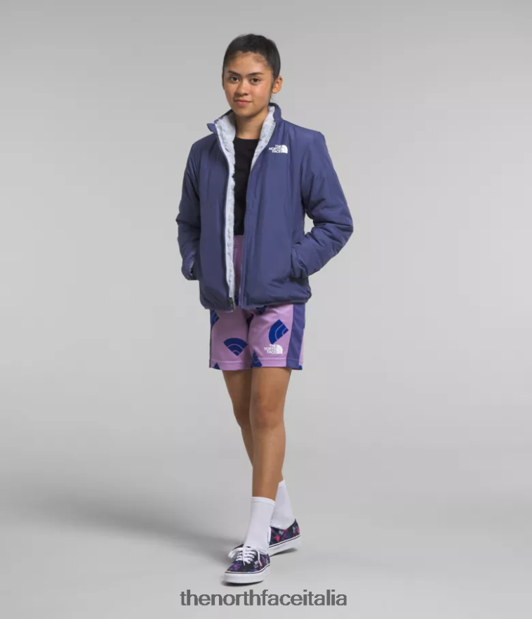 The North Face vestiario 460N8D1151 grotta blu bambini giacca mossbud reversibile