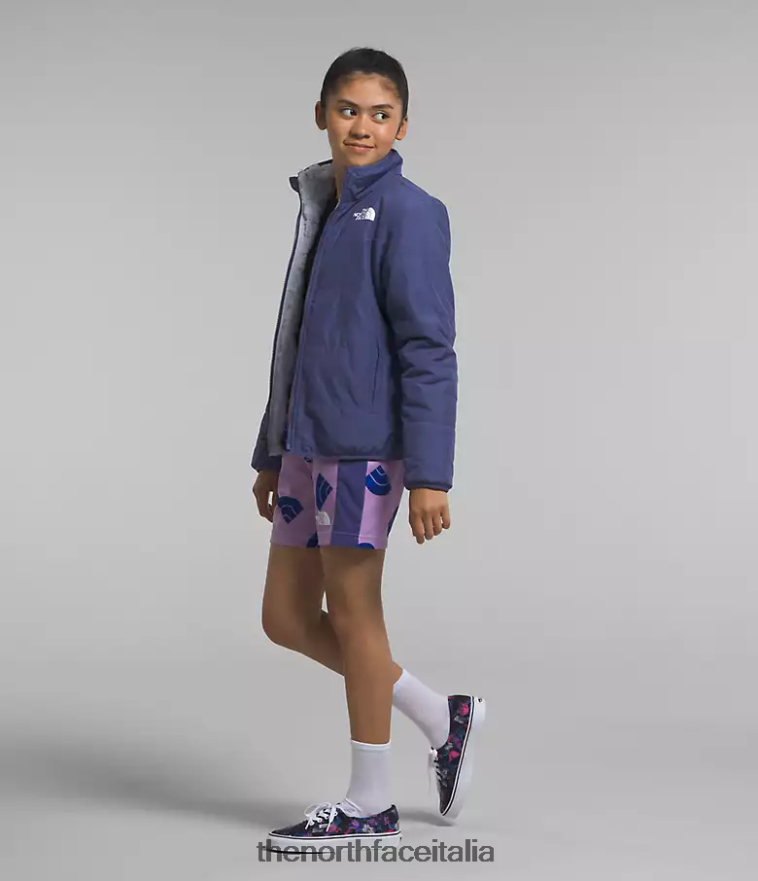 The North Face vestiario 460N8D1151 grotta blu bambini giacca mossbud reversibile