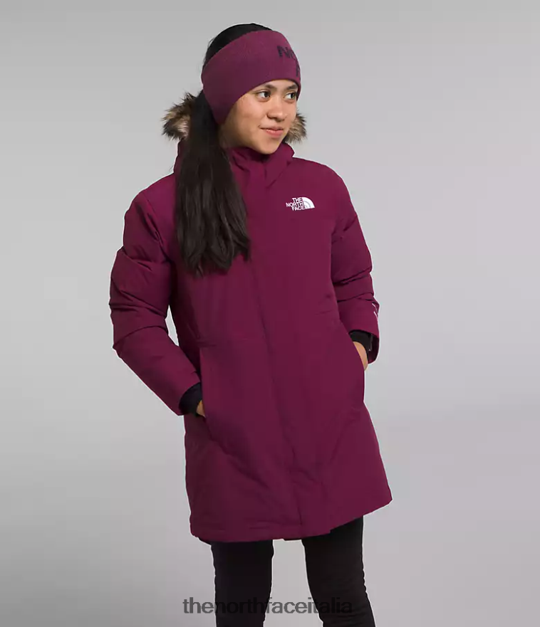 The North Face vestiario 460N8D178 boysenberry bambini parka artico