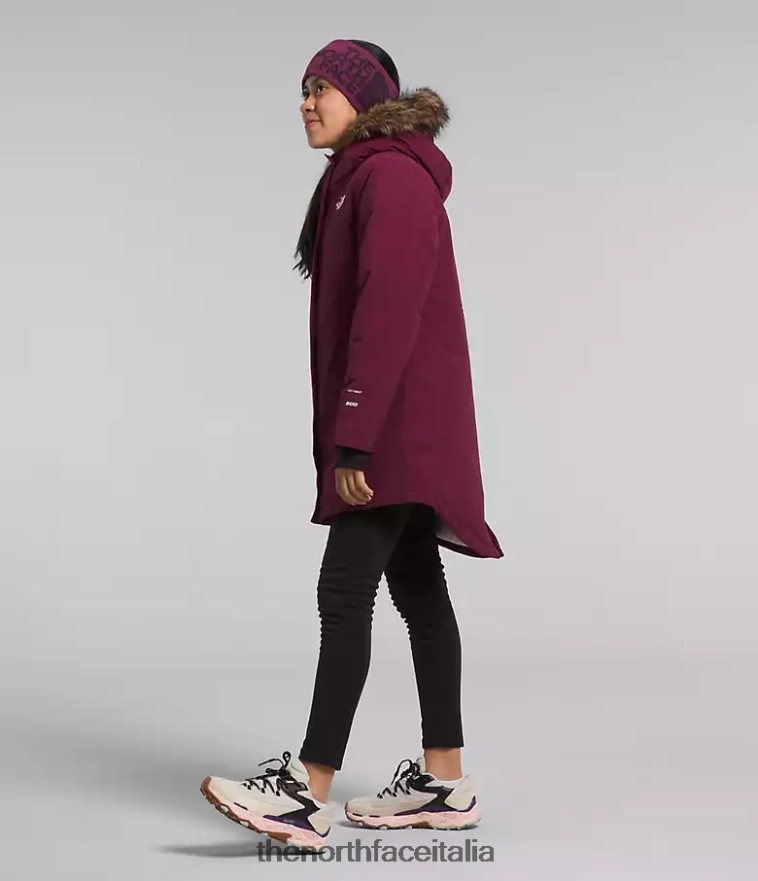 The North Face vestiario 460N8D178 boysenberry bambini parka artico