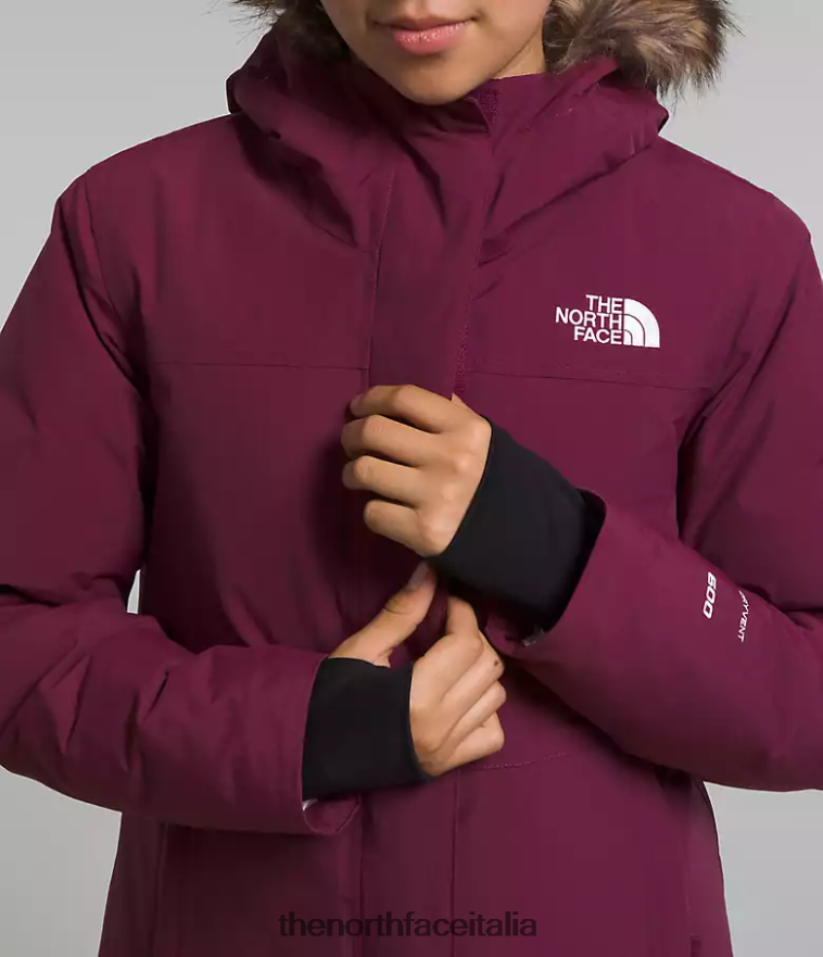 The North Face vestiario 460N8D178 boysenberry bambini parka artico