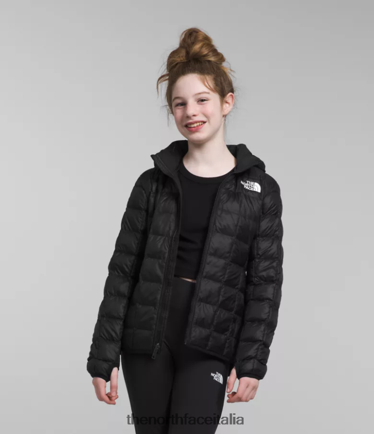 The North Face vestiario 460N8D181 grazie nero bambini Giacca con cappuccio Thermoball