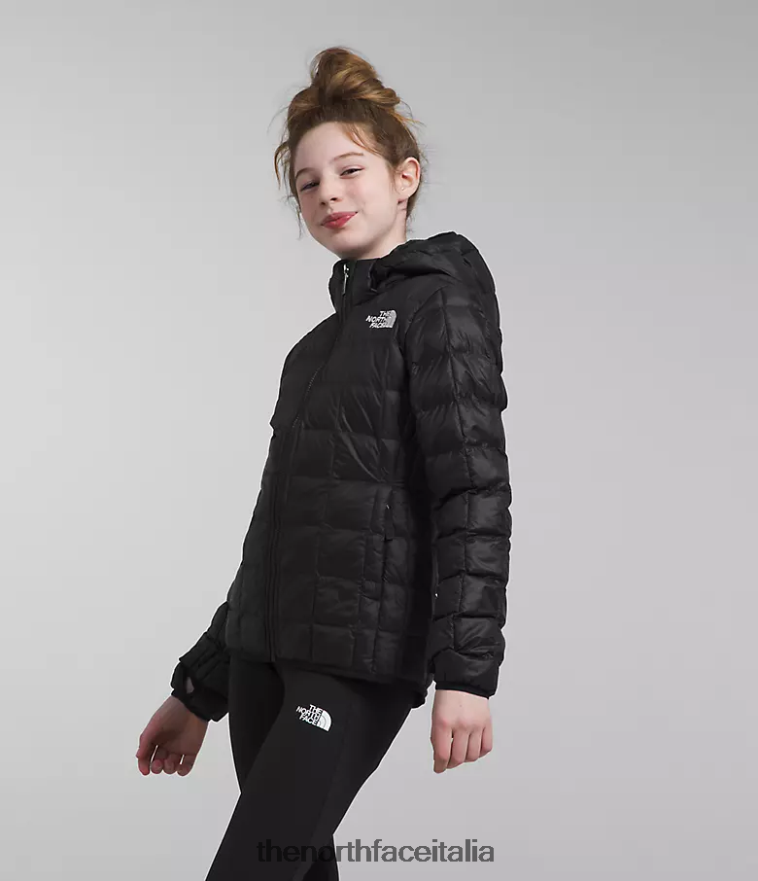 The North Face vestiario 460N8D181 grazie nero bambini Giacca con cappuccio Thermoball