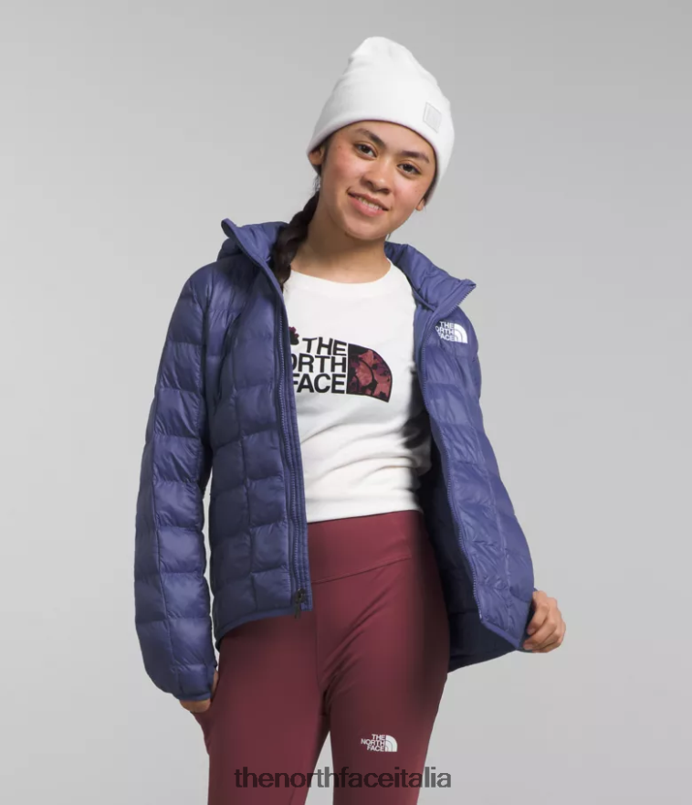 The North Face vestiario 460N8D182 grotta blu bambini Giacca con cappuccio Thermoball - Clicca l'immagine per chiudere