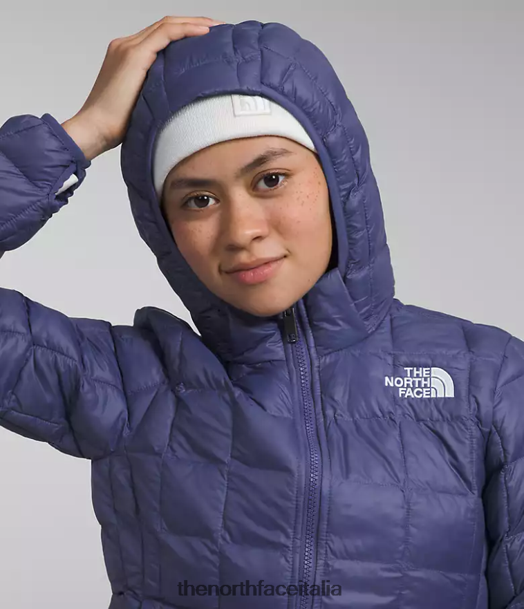 The North Face vestiario 460N8D182 grotta blu bambini Giacca con cappuccio Thermoball
