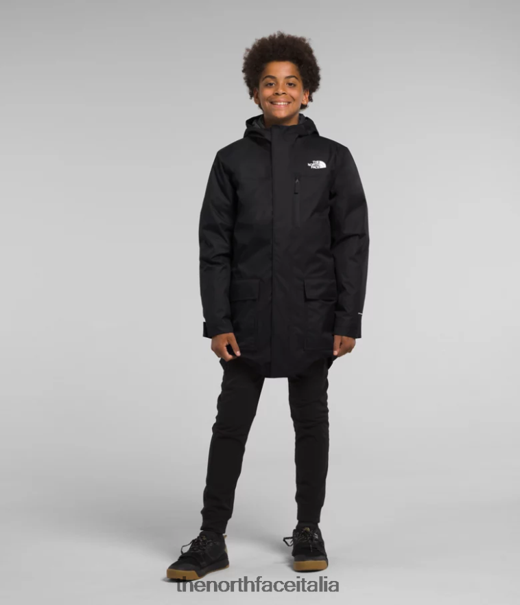 The North Face vestiario 460N8D341 grazie nero bambini triclima nord-basso