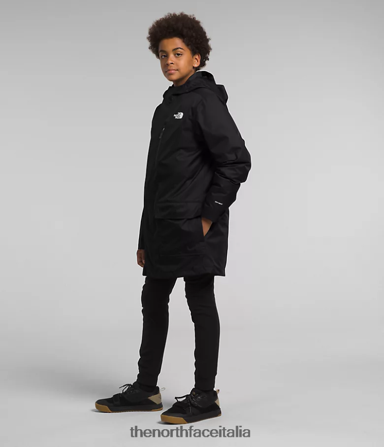 The North Face vestiario 460N8D341 grazie nero bambini triclima nord-basso