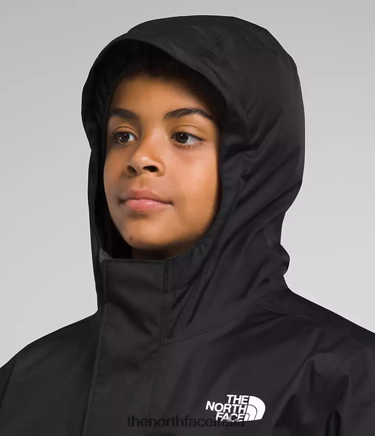 The North Face vestiario 460N8D341 grazie nero bambini triclima nord-basso