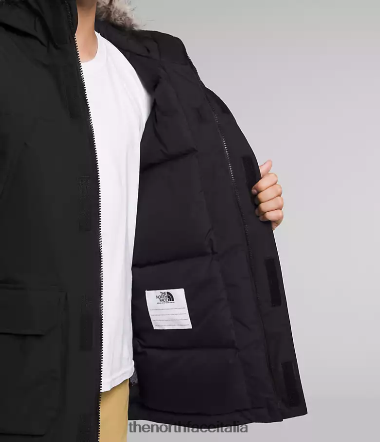 The North Face vestiario 460N8D462 grazie nero bambini Parka McMurdo