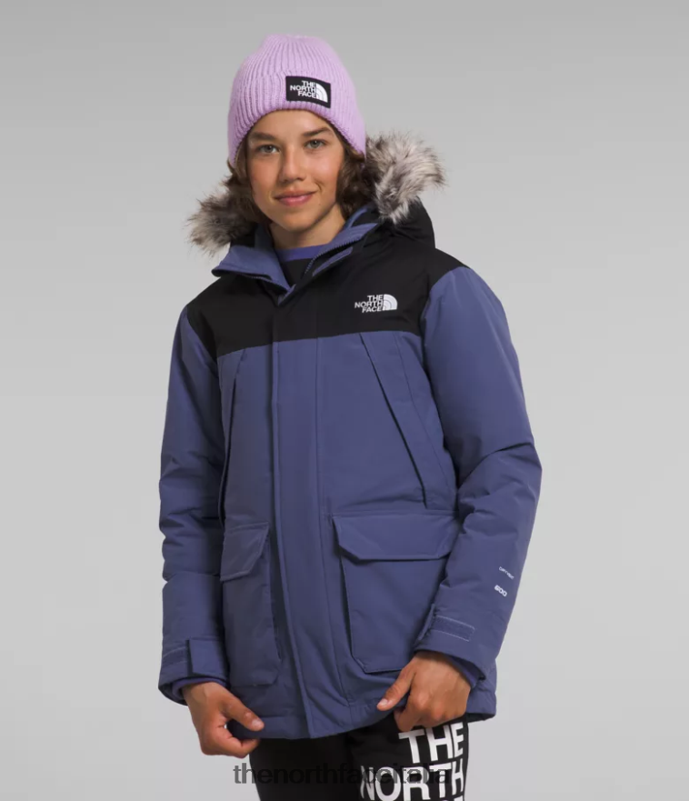 The North Face vestiario 460N8D463 grotta blu bambini Parka McMurdo