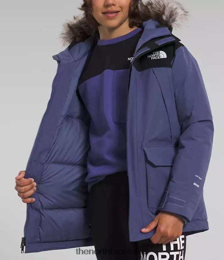 The North Face vestiario 460N8D463 grotta blu bambini Parka McMurdo