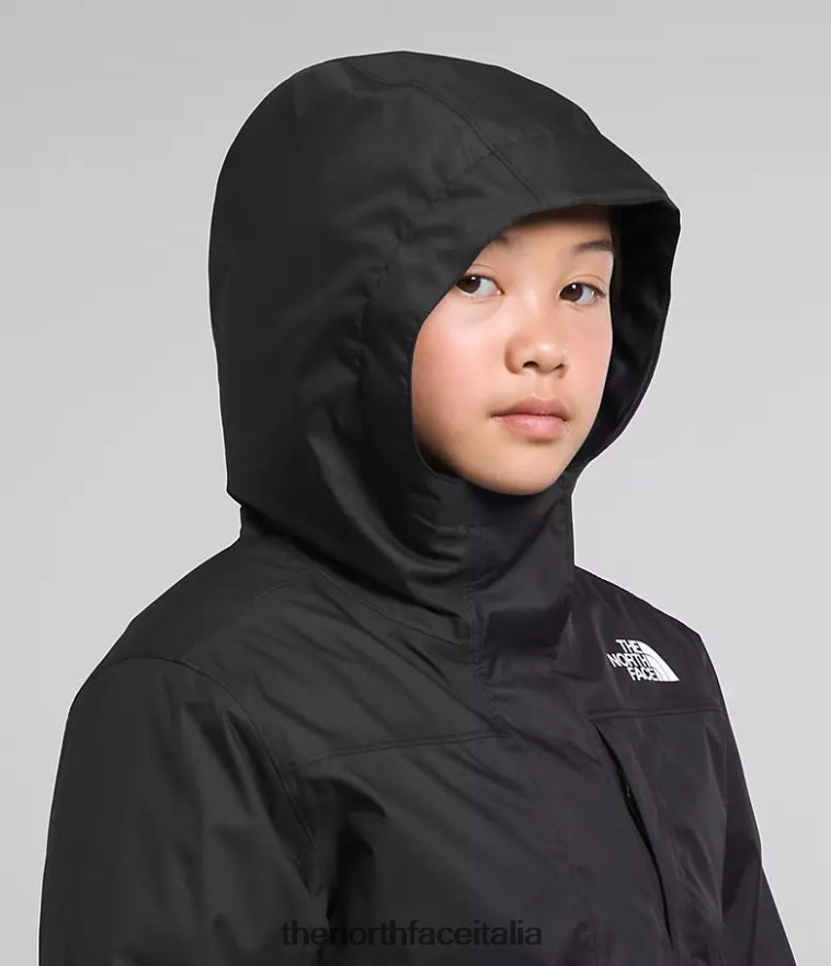 The North Face vestiario 460N8D578 grazie nero bambini triclima nord-basso