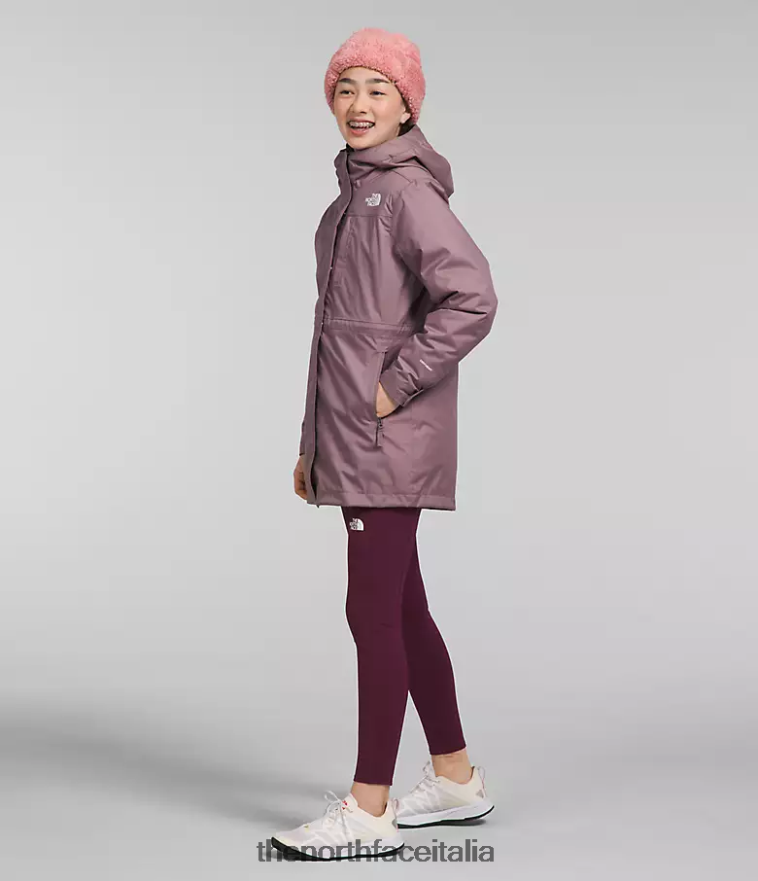 The North Face vestiario 460N8D579 grigio fulvo bambini triclima nord-basso