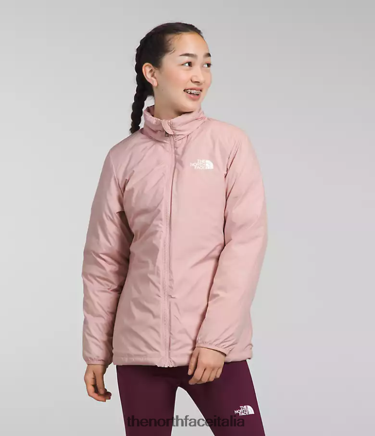 The North Face vestiario 460N8D579 grigio fulvo bambini triclima nord-basso