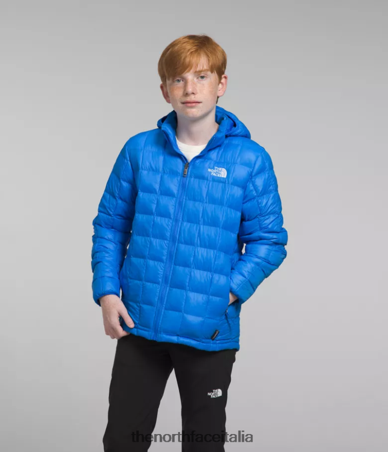 The North Face vestiario 460N8D632 blu ottico bambini Giacca con cappuccio Thermoball