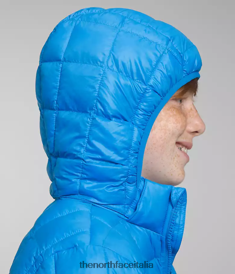 The North Face vestiario 460N8D632 blu ottico bambini Giacca con cappuccio Thermoball