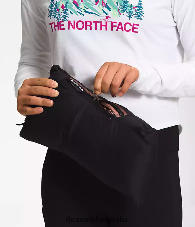 The North Face vestiario 460N8D687 rovere scuro metallizzato bambini giacca nuptse retrò stampata del 1996
