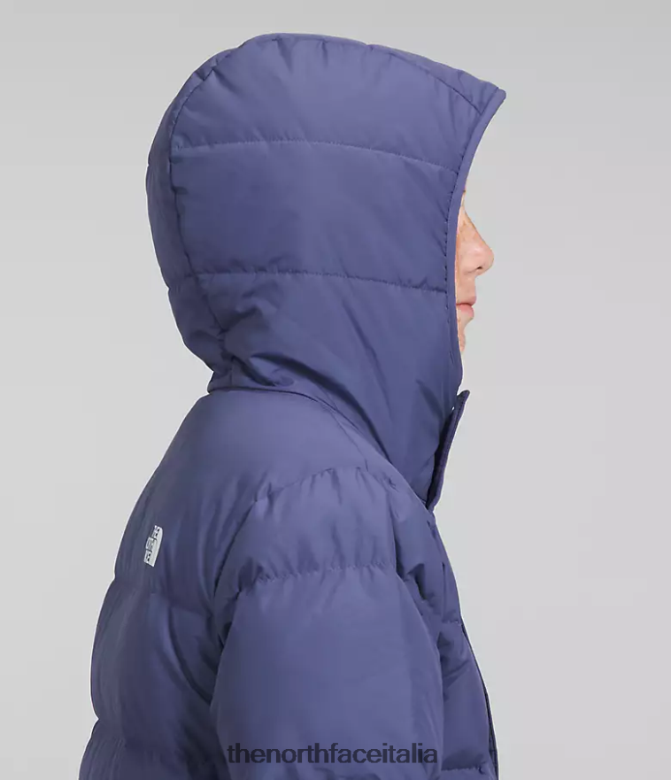 The North Face vestiario 460N8D688 grotta blu bambini Parka North Down foderato in pile