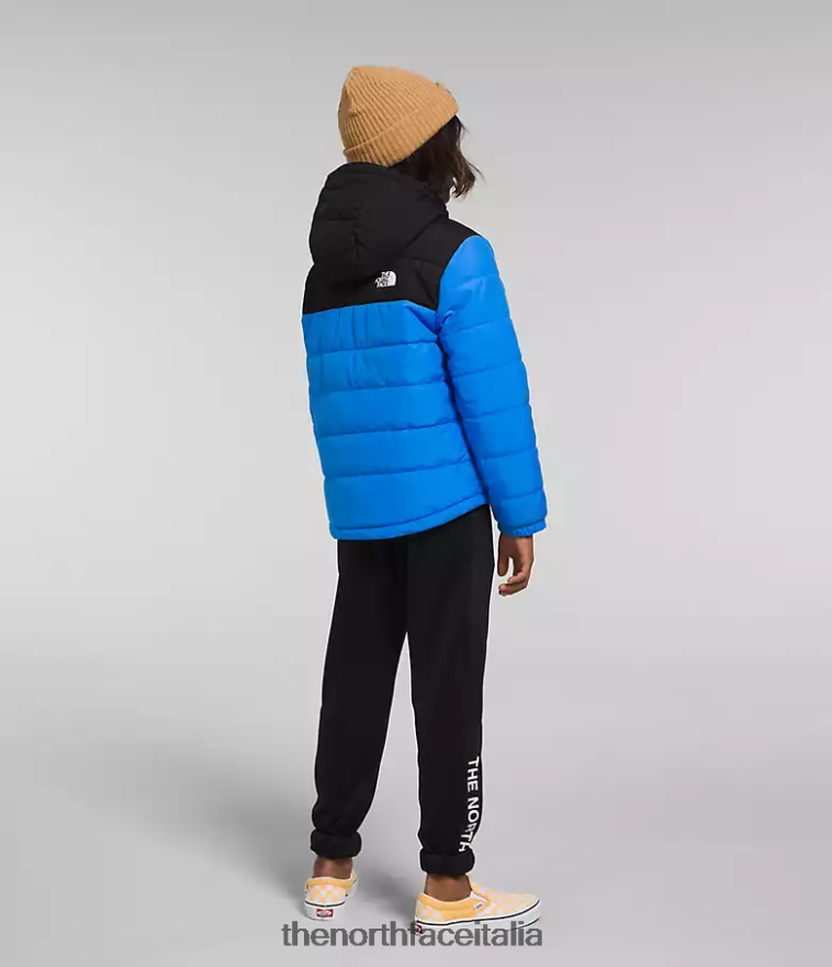 The North Face vestiario 460N8D79 blu ottico bambini giacca reversibile mt chimbo con zip intera