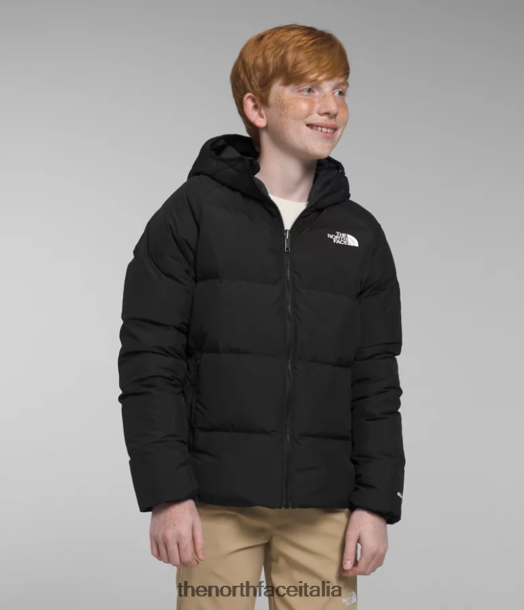 The North Face vestiario 460N8D818 grazie nero bambini Piumino North reversibile con cappuccio - Clicca l'immagine per chiudere