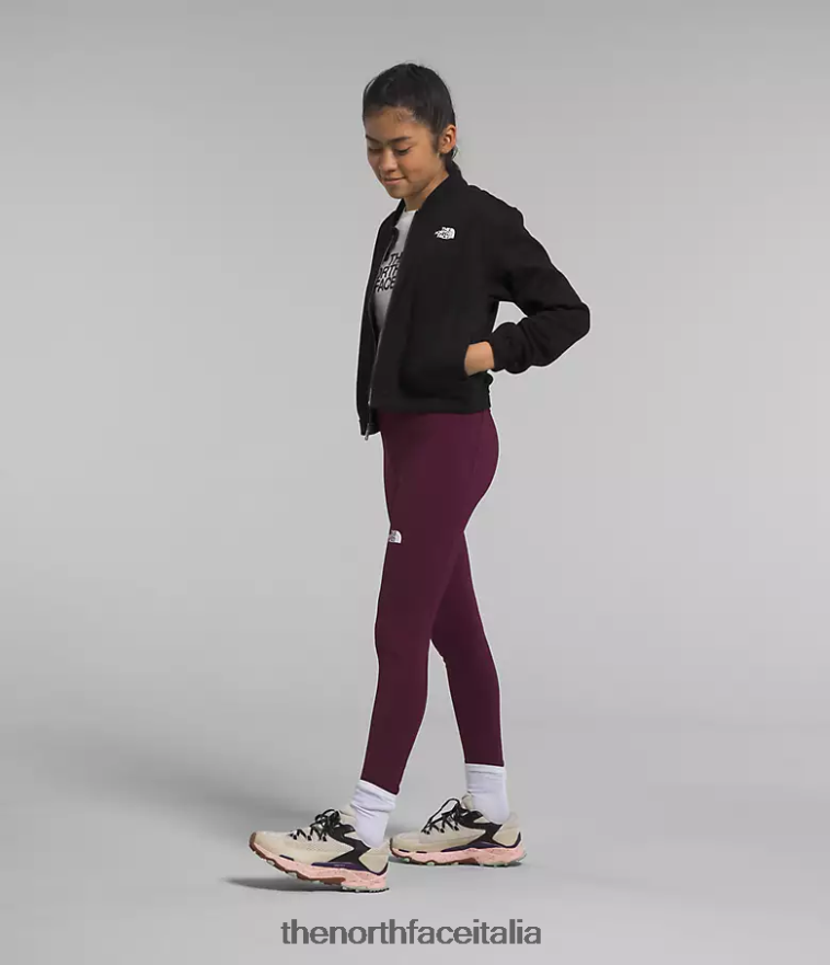 The North Face vestiario 460N8D985 tnf erica nera bambini accogliente giacca in pile da sogno con cerniera intera