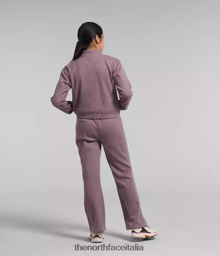 The North Face vestiario 460N8D986 erica grigio fulvo bambini accogliente giacca in pile da sogno con cerniera intera