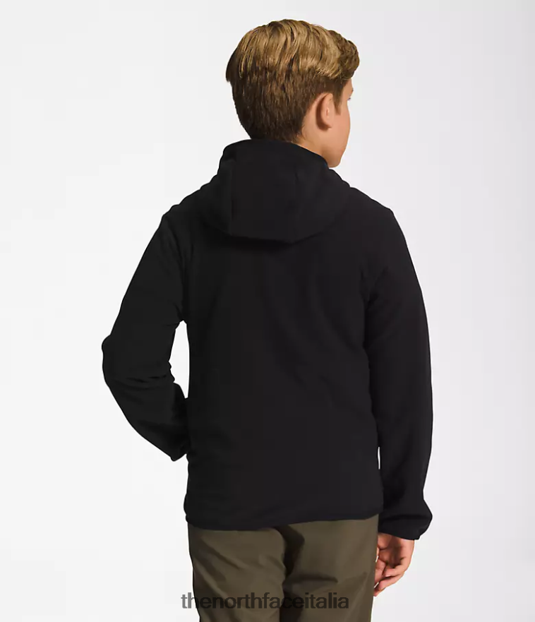 The North Face vestiario 460N8D520 grazie nero bambini Giacca con cappuccio e zip intera Glacier