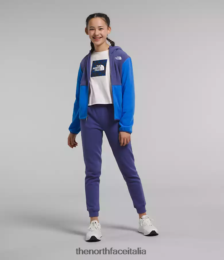 The North Face vestiario 460N8D521 blu ottico bambini Giacca con cappuccio e zip intera Glacier