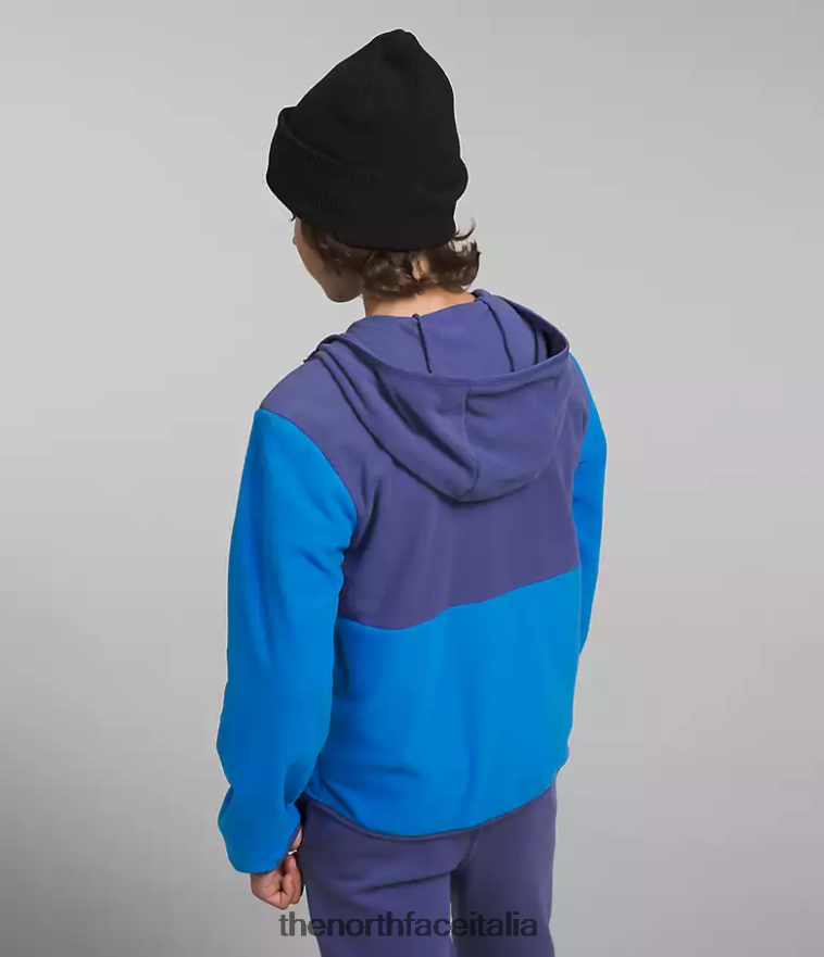 The North Face vestiario 460N8D521 blu ottico bambini Giacca con cappuccio e zip intera Glacier