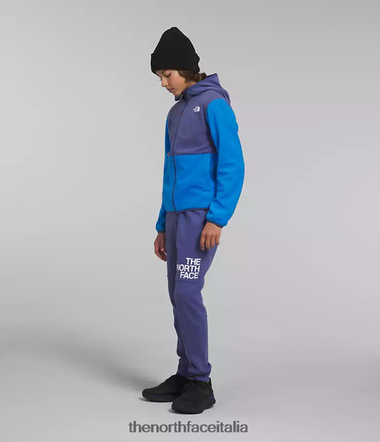 The North Face vestiario 460N8D521 blu ottico bambini Giacca con cappuccio e zip intera Glacier