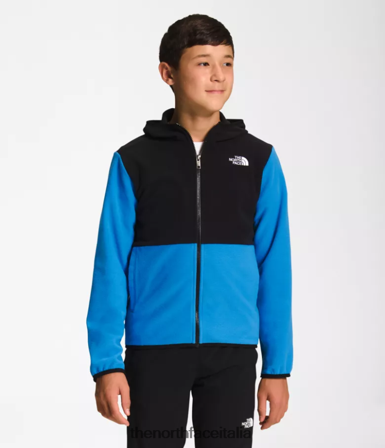 The North Face vestiario 460N8D522 blu super sonico bambini Giacca con cappuccio e zip intera Glacier - Clicca l'immagine per chiudere