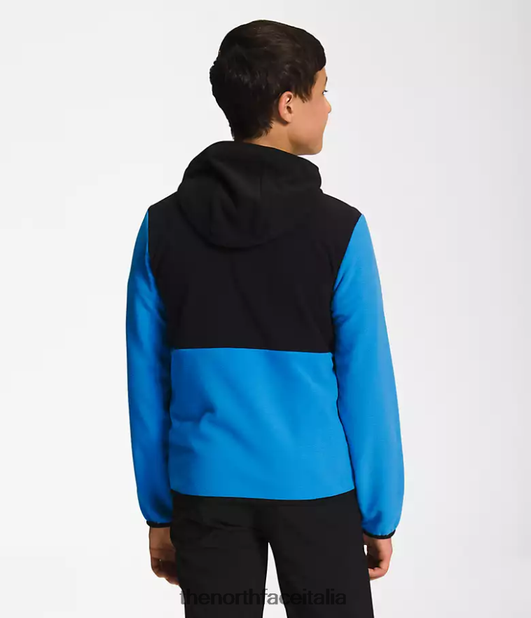 The North Face vestiario 460N8D522 blu super sonico bambini Giacca con cappuccio e zip intera Glacier