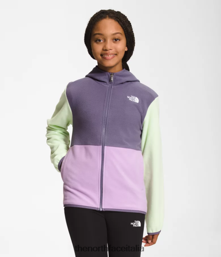 The North Face vestiario 460N8D523 lupino bambini Giacca con cappuccio e zip intera Glacier