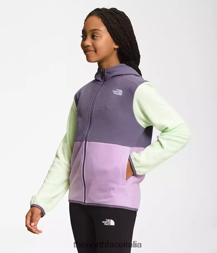 The North Face vestiario 460N8D523 lupino bambini Giacca con cappuccio e zip intera Glacier