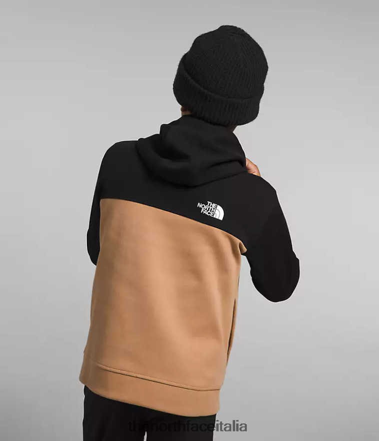 The North Face vestiario 460N8D526 burro di mandorle bambini Felpa con cappuccio e zip intera tnf tech