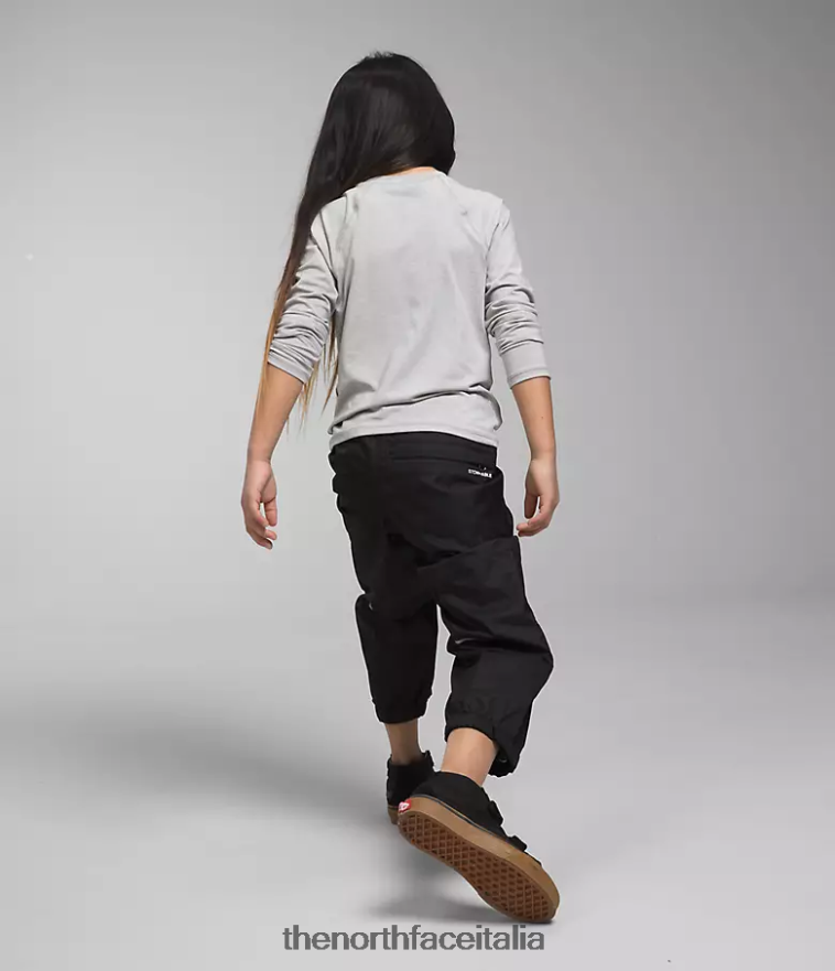 The North Face vestiario 460N8D271 grazie nero bambini pantaloni antipioggia antora