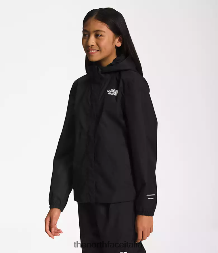 The North Face vestiario 460N8D751 grazie nero bambini giacca antipioggia antora
