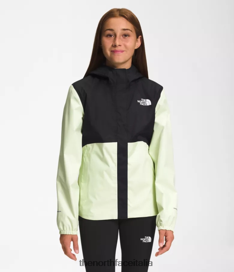 The North Face vestiario 460N8D753 crema al lime bambini giacca antipioggia antora