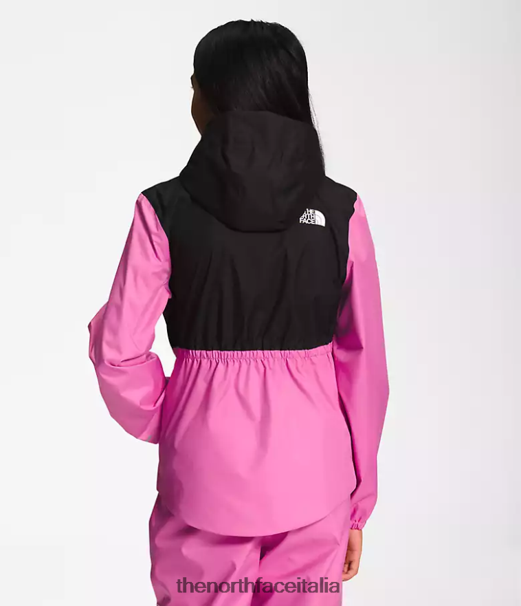 The North Face vestiario 460N8D755 super rosa bambini giacca antipioggia antora