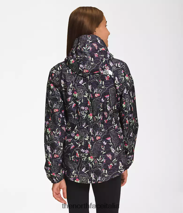 The North Face vestiario 460N8D756 tnf stampa iwd nera bambini giacca antipioggia antora